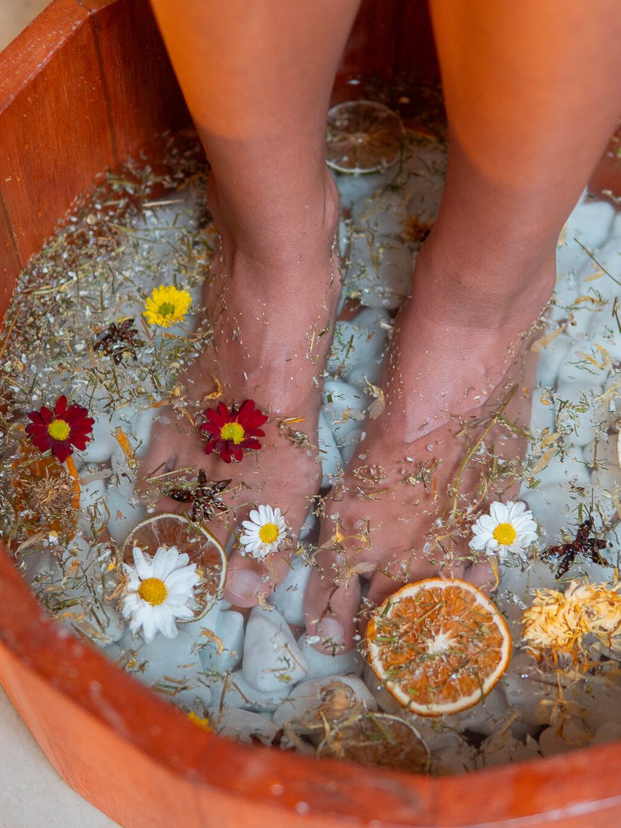 Escalda-pés no Gaya Spa